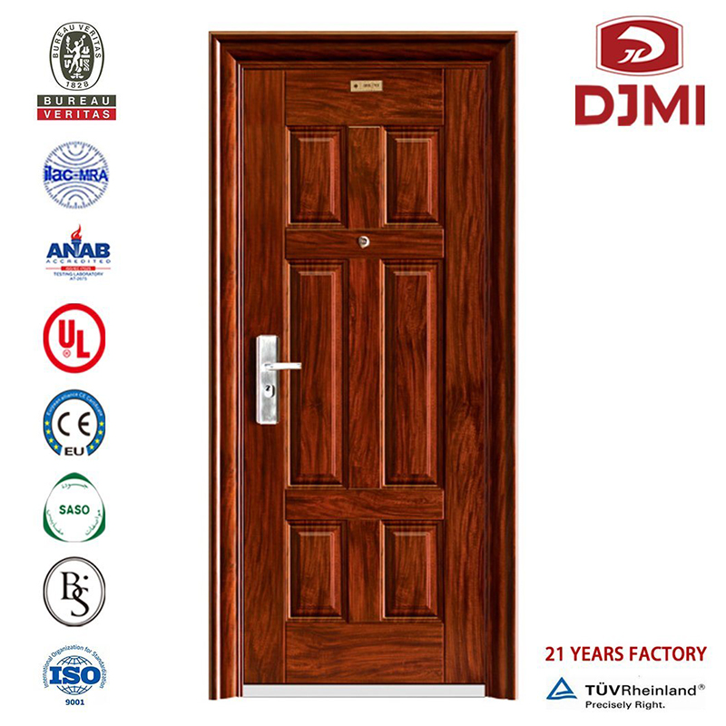 Ytterdörr Steel Security Door Brand New Inner Filming Honey Comb Hot Sale Security Steel Door Invincidenty Fire Rated Dörrs Hot Selling Steel Security for Foreign Market Gate Prices Wrborde Iron Single Door