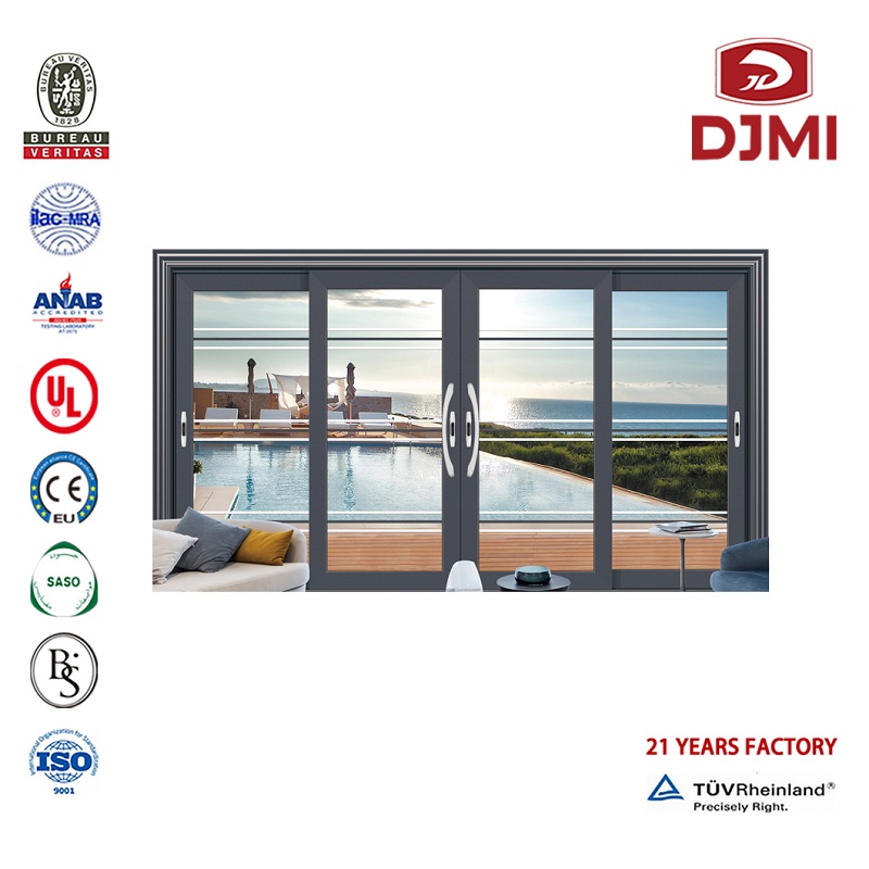 Glidande glas Kommersiell Aluminium Door and Frame Brand New Sliding Sand Grey Color Gliding Glas Factory Outlet Narrow Framme Aluminium Slide Door Hot Selling Zen Designs Inre Magnetisk Sliding Ling