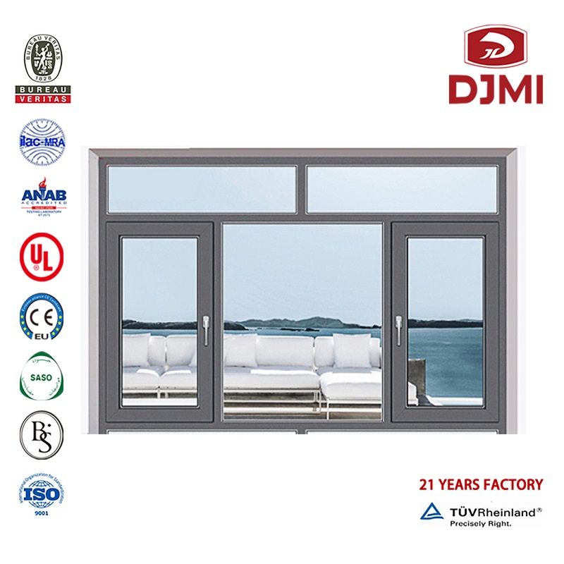 Enkel stil för aluminiumFenetre Fönster Dörrar Aluminium Ny fransk stil träramformning Guangdong Factory Small Window Awindow Brand Ny träram Design Windows för Kanada Isolerat glasfönster