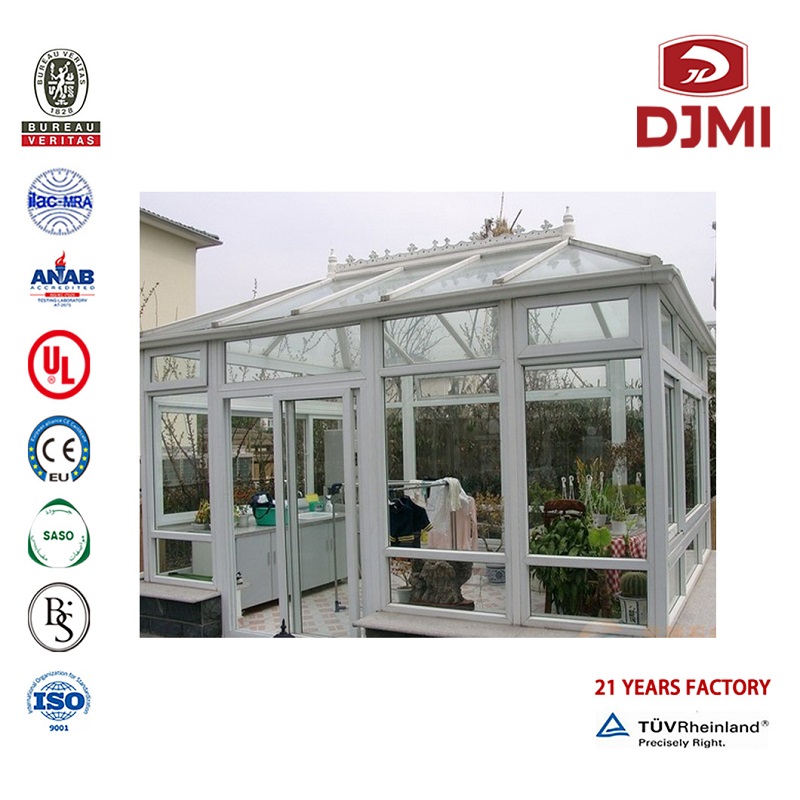Professionellt Glashus Portable Aluminium Sunroom New Design High Quality Lowes Sunrooms Glass Green House Brand New Aluminium Design Isolerat Glas Solrum Aluminium Sunroom Solrum