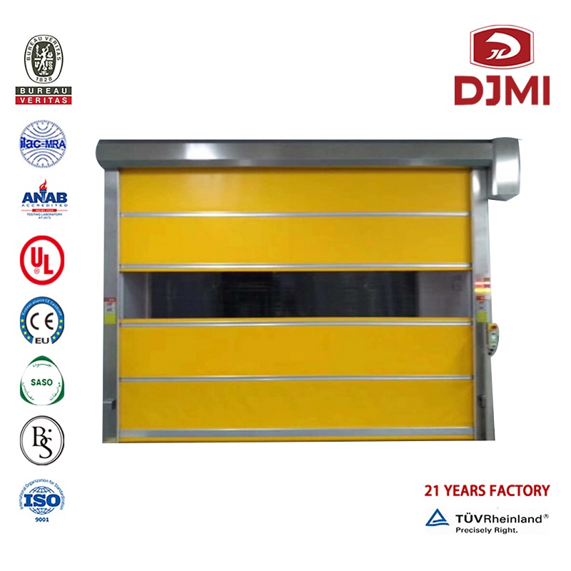 Smörsäljning av polykarbonat Frosted Glass Good Quality Garage Door Customes Clear Pvc Garage Door Manufacturer Multifunktionellt Plexiglas Pc Aluminium Material Med Glas Overhead Garage Door