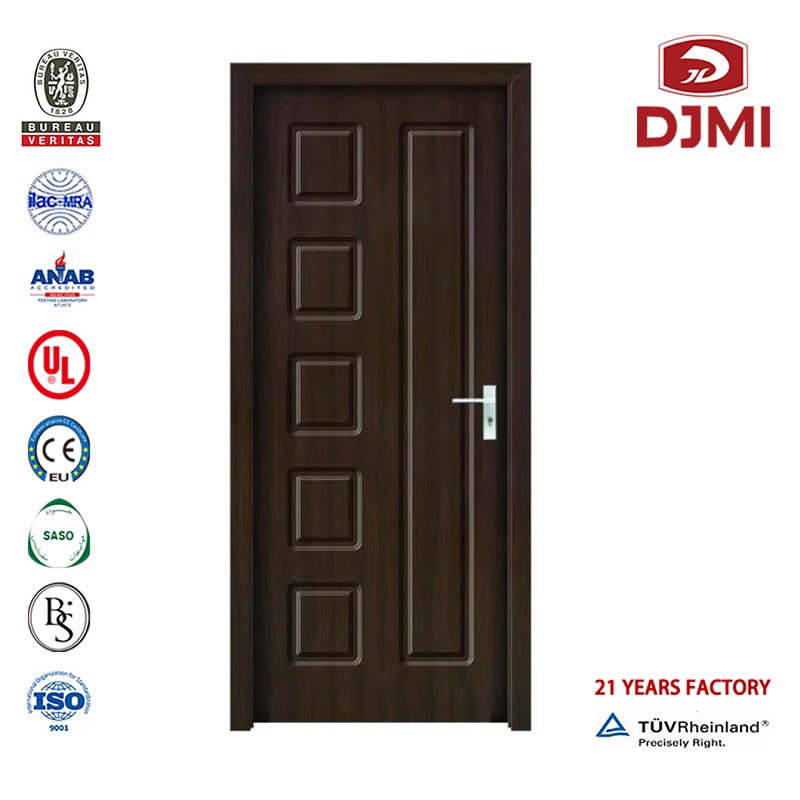 Vattentäta, vattentäta Soudproof High Quality New Inställningar Skin Exterior Building Melamine Door Mdf Best Price Modern Inhemsk Kinesisk Factory Vattensäker Wooden Indian Price Wrborde Iron With Side Lights Single Leaf Door Design