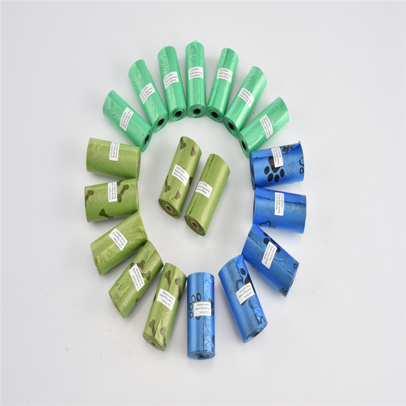 Sammansatta biologiskt nedbrytbara soppåsar för hund till sällskapsdjur