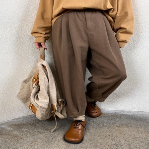 Lösa kvinnobyxor som är skräddarsydda för varje tillfälle, mest bekväma tillfälliga bomullslinne som är anpassade till 11711 Stylish och Lösa Byxor