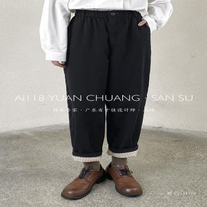 Lösa kvinnobyxor som är skräddarsydda för varje tillfälle, mest bekväma tillfälliga bomullslinne som är anpassade till 11710 Stylish och Lösa Byxor