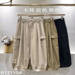 Lösa kvinnobyxor som är skräddarsydda för varje tillfälle, mest bekväma tillfälliga bomullslinne som är anpassade till 11115 Stylish och Lösa Byxor