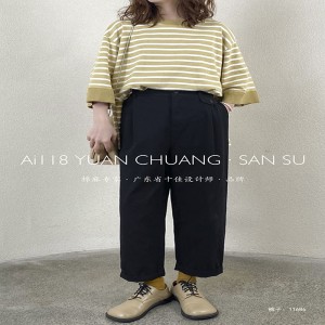 Lösa kvinnobyxor som är skräddarsydda för varje tillfälle, mest bekväma tillfälliga bomullslinne som är anpassade till 11686 Stylish och Lösa Byxor