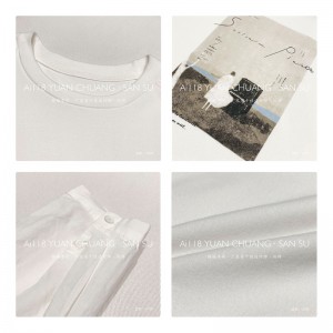 Lös inredning Minimalist Round Collar-stil Stinkad ärmstil Casual Solid Bomull och linne överdimensionerade 12709 Sweatshirts