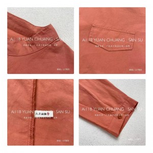 Lös montering Minimalist Stylish Casual Solid färg Stripped kontrollerad överdimensionerad 17833 Rund krage Shirt