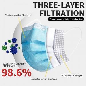 3-faldig engångsmask