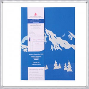 Nytt ankomst läderöverdrag Månadsplanerare anteckningsblock