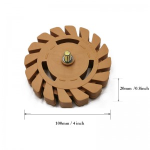 4 Inch Gummisuddare Rule Decal Borttagning av Rule Decal Bil Vägpapper Keramiskt rengöringsverktyg