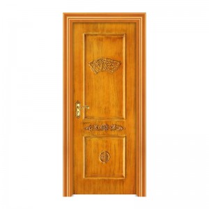 2021 Kina enkel trädörr wpc ytterdörr målad dörr för kommersiell billig