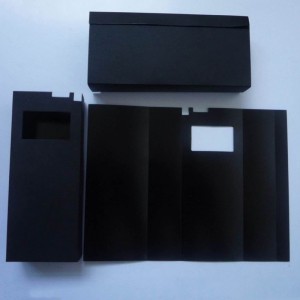 Bopu svart PC-isoleringsark, högtemperaturbeständigt isolerande packning, flamskyddsmedel som är lätt vikbart Mylar-ark