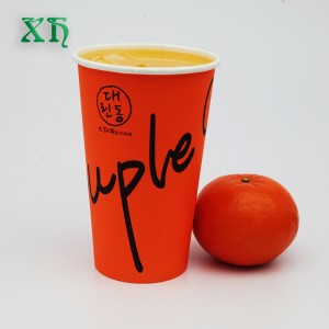 22 oz engångs kalla dryck koppar med lock