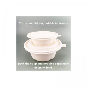 Miljövänliga förpackningar för biologiskt nedbrytbara livsmedel för engångsbruk