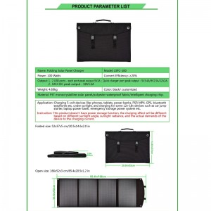 100W Solar vikväska