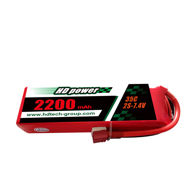 HD POWER 2200mAh 35C 2S 7.4V lipo batteri