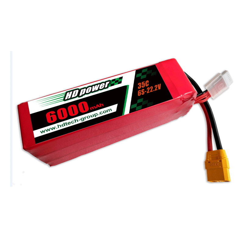 HDPOWER 6000mAh 35C 6S 22.2V lipo batteri