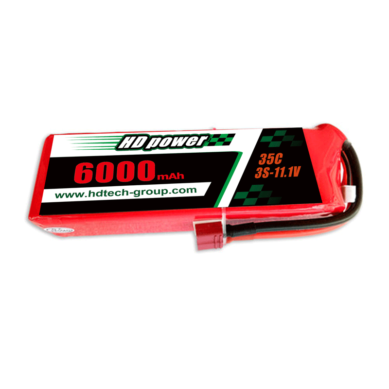 HD POWER 6000mAh 35C 3S 11.1V lipo batteri