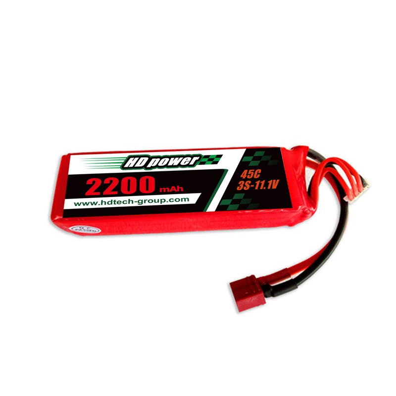 HD POWER 2200mAh 45C 3S 11.1V lipo batteri