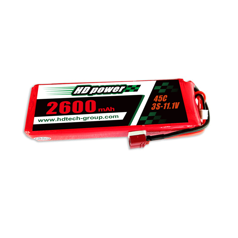 HD POWER 2600mAh 45C 3S 11.1V lipooperatur