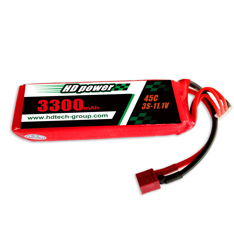 HD POWER 3300mAh 45C 3S 11.1V lipooperatur