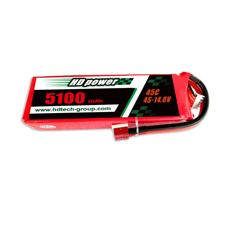 Hd POWER 5100mAh 45C 4S 14.8V lipooperatur