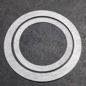 Flamskydds- och rivbeständigt isoleringspapper Vitt DMD-aramidpapper Hög temperatur rundisoleringspapper anpassad bearbetning 0,15 mm