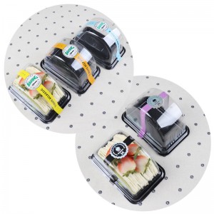 Ekovänlig biologiskt nedbrytbar komparativ kakpaketeringsbox miljömässigt klar blister för kakor