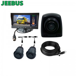 HD Night Vision Car Reverse Kamera med 2Sensorer Ultasonic Digital Detection Radar Parkering Sensor Monitoring System