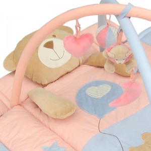 Fyrkantig lekmatta - björn 02