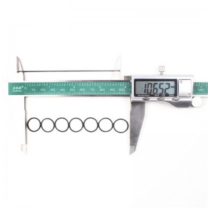 Spot grossist diameter 0,8 tum svart engångs hög elastiskt gummiband hår gummiband