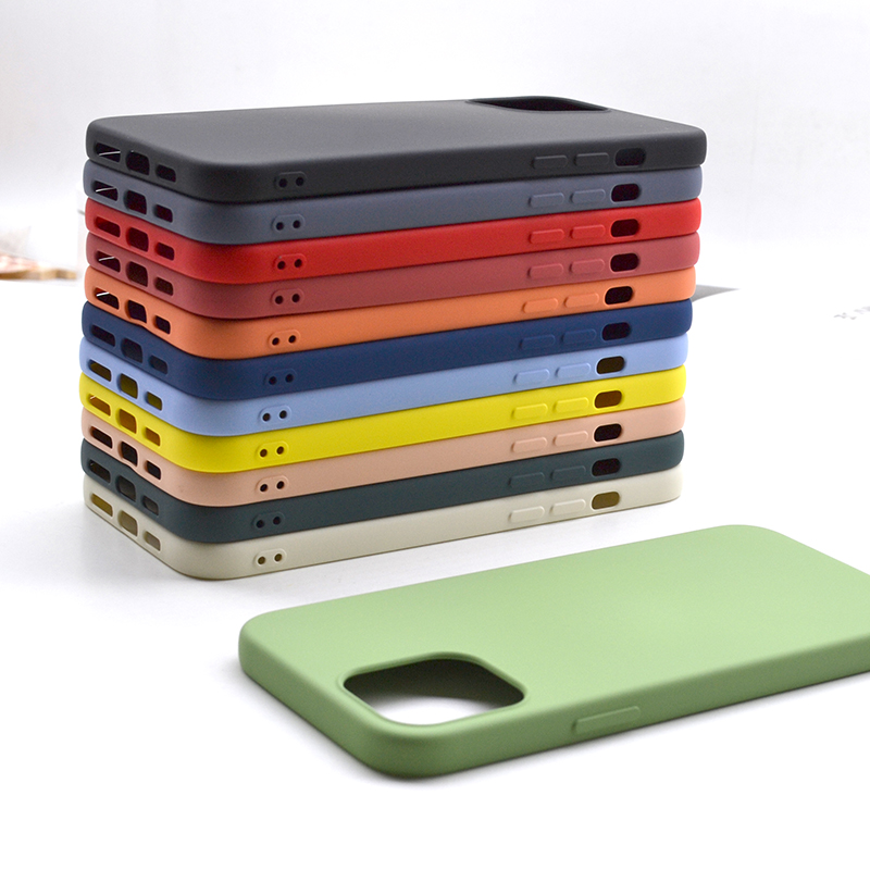Nya Ankomst Rainbow Färg Silikon Vätsketelefonfodral till iPhone 11 Pro Max X XS XR 6 6 Plus 6S 7 8 Mobiltelefonskydd
