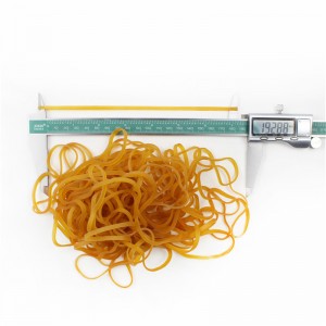 Tillverkare skräddarsydda förlängda och utvidgade gummiband med druvbart gult gummi med hög temperatur och anti-aging