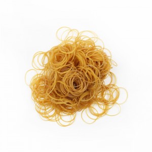 Fabriksanpassad enfärgad gul högelastisk kontors kulturell och pedagogisk gummiband