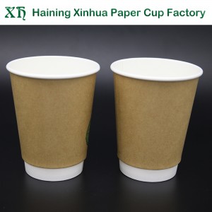 Enkel dubbelvägg ren kraftpapperskopp