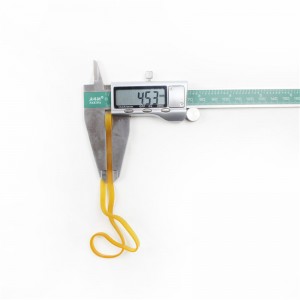 Fabriksanpassad förlängd och utvidgad gul transparent anti-aging industriellt gummibälte