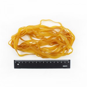 Customizable förlängt och utvidgatnaturligt gult genomskinligt slitstarkt högt motståndskraft industriellt gummiband