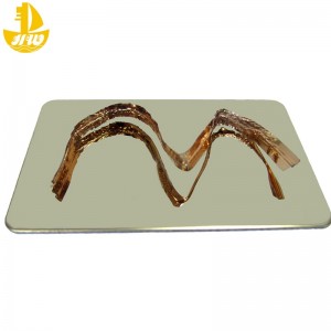 Rostfritt stålspegelpanelnr 3