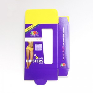 Kläder underkläder underkläder displaybox, fönsterkort.