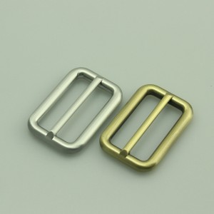 Bag spänne, dubbeljusterare spänne, metalltillbehör