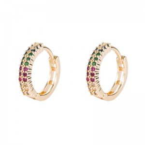 Sydkorea Dongdaemun Koppar Smycken Örhängen Zircon Örhängen europeiska och amerikanska modeaccessoarer Gränsöverskridande källor till guldpläterade örhängen Partihandel