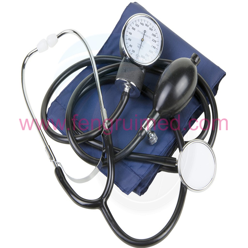 Aneroid sphygmomanometer med stetoskop