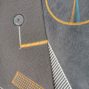 Broderad flannellduk BNT6868