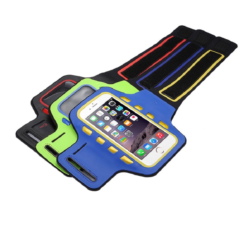 Partihandel reflekterande armband Sports Running Cell Phone Armband med LED-lampor för iPhone 11 iPhone 12