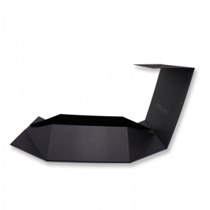 Julfrämjande anpassade styva hopfällbara magnetflapp presentförpackningar magnetisk presentförpackning med logotyp