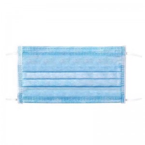 Anpassad logotyp Midical Grade 3ply disponibelnon woven singel användning ansiktsmask