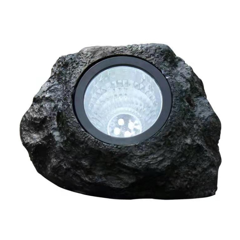 Utomhus LED Rocky Lamp 4 LED Solar Landscape Stone Garden Lawn Light