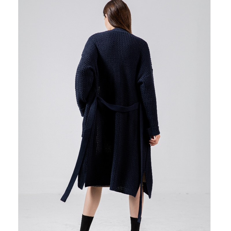 Lös, snygg och avslappnad australiensisk ull cardigan65003#